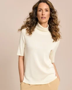 Rollkragenpullover kurzarm