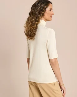 Rollkragenpullover kurzarm