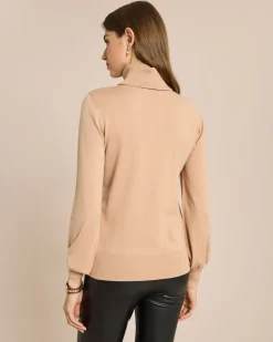 Rollkragenpullover mit Piping