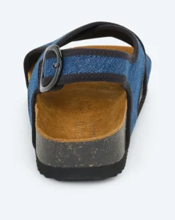 Sandale mit gekreuzten Riemen