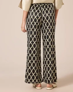 Satinhose mit Print