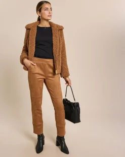 Schlupfhose aus Veloursimitat