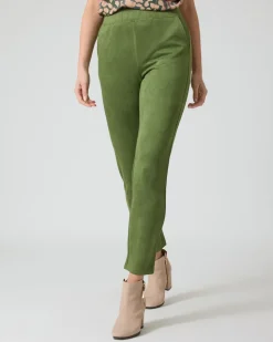 Schlupfhose aus Velourslederimitat