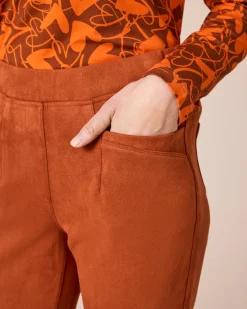 Schlupfhose aus Velours-Optik