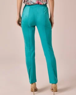 Schlupfhose im Material-Mix