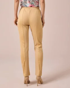 Schlupfhose im Material-Mix
