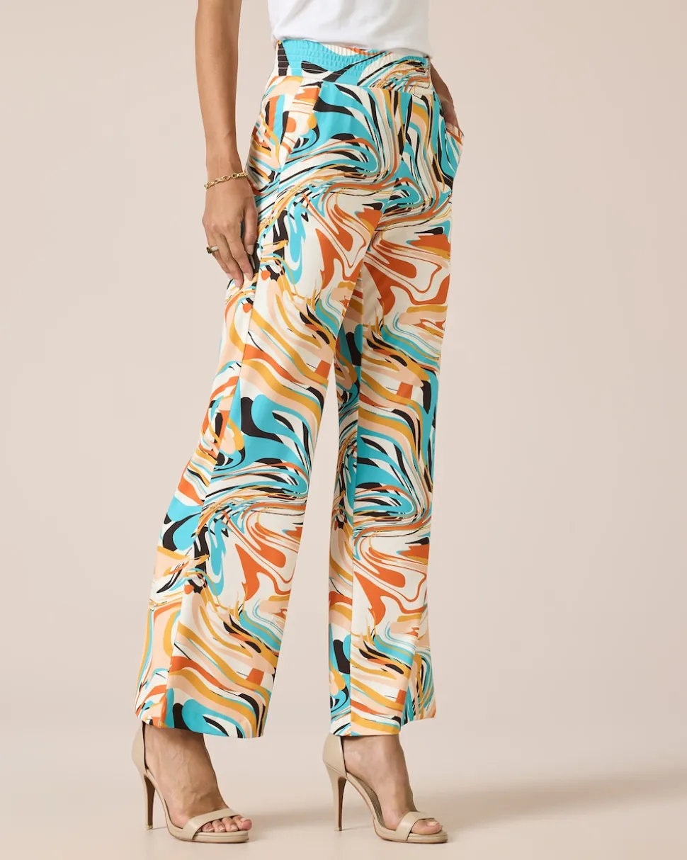 Schlupfhose mit Fantasie-Druckmix