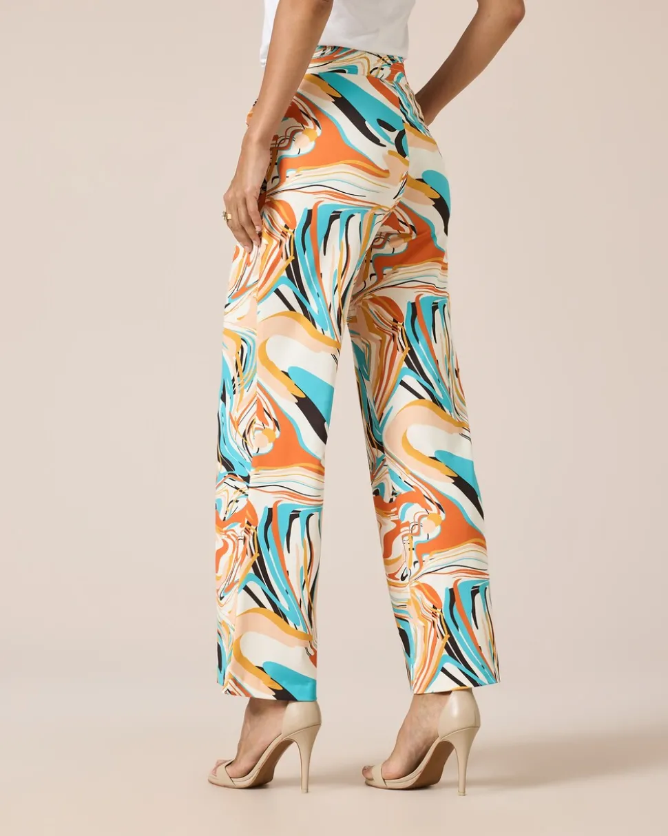 Schlupfhose mit Fantasie-Druckmix