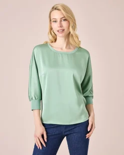 Shirt aus Satin