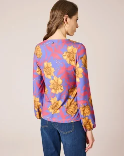 Shirtbluse mit Blumen-Print