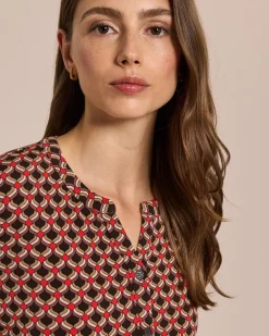 Shirt-Bluse mit Knopfleiste