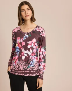Shirt Flower Leopard