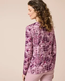 Shirt Hahnentritt, Rundhals