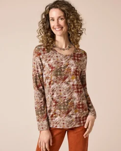 Shirt Hahnentritt, Rundhals