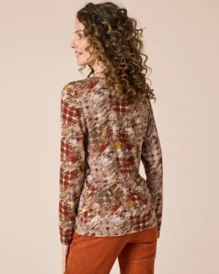 Shirt Hahnentritt, Rundhals