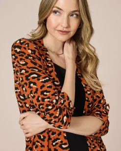 Shirtjacke mit Print