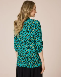 Shirtjacke mit Print