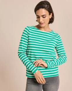 Shirt langarm mit Streifen