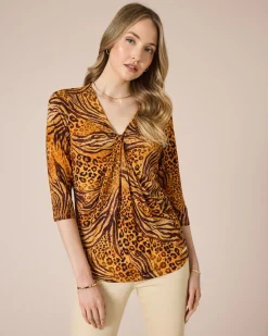 Shirt mit Animal-Druckmix