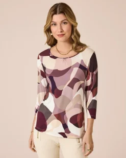 Shirt mit 3/4 Arm und Druck