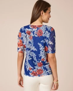 Shirt mit bedruckter Spitze