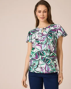 Shirt mit Blüten-Print