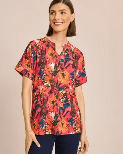 Shirt mit Blumendruck