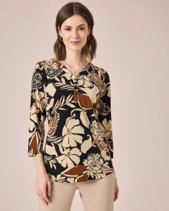 Shirt mit Blumendruck