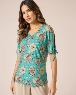 Shirt mit Blumendruck