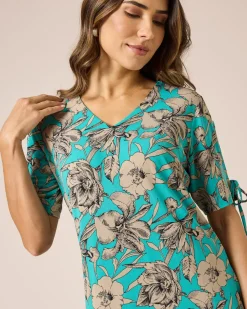 Shirt mit Blumendruck