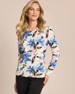 Shirt mit Blumen-Druck
