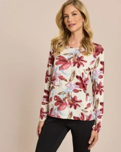 Shirt mit Blumen-Druck