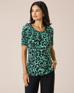 Shirt mit Blumendruck