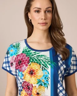 Shirt mit Blumen-Druckmix