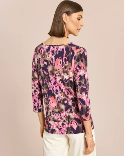 Shirt mit buntem Leodprint