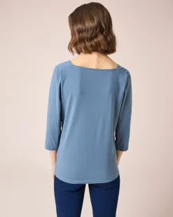 Shirt mit Carré-Ausschnitt