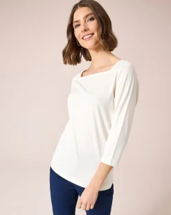 Shirt mit Carré-Ausschnitt