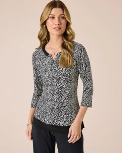 Shirt mit Dekoblende