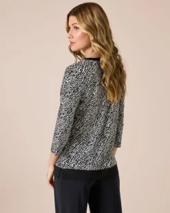 Shirt mit Dekoblende