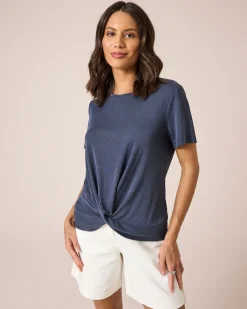 Shirt mit Drapé-Detail