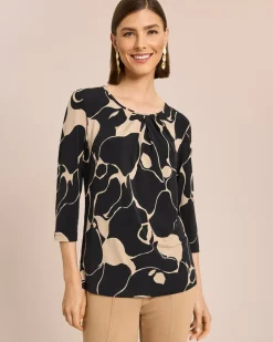 Shirt mit drapierten Falten
