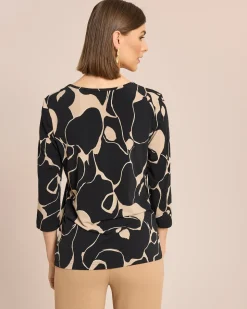 Shirt mit drapierten Falten