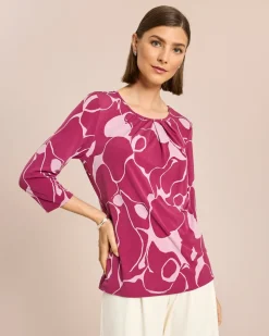 Shirt mit drapierten Falten