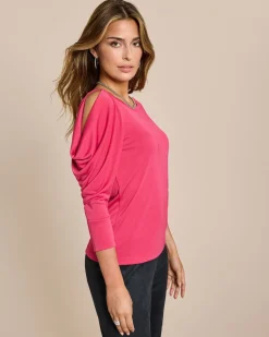 Shirt mit drapierten Ärmeln