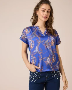 Shirt mit Fantasie-Druckmix