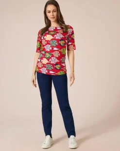 Shirt mit Fische-Druck