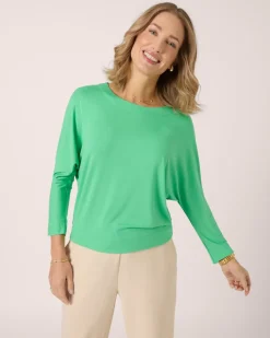 Shirt mit Fledermausärmeln