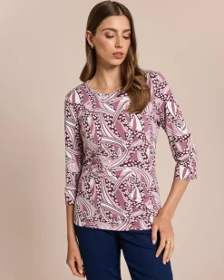 Shirt mit grafisch-floralem Print