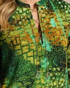 Shirt mit Kettendetail