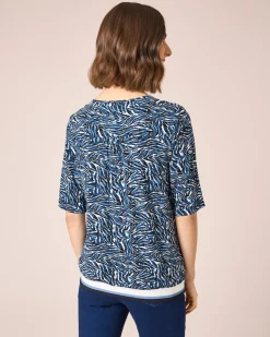 Shirt mit Key-Hole und Kordel